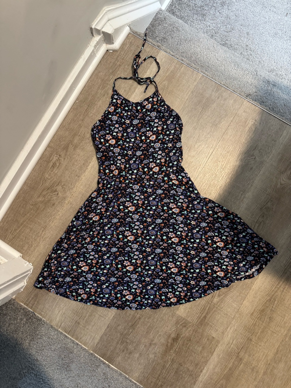 New Look Floral Halter Sundress